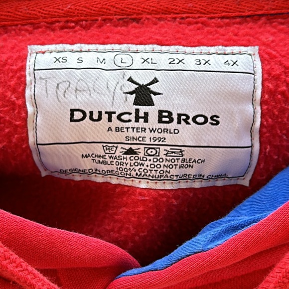 Dutch Bros coffee branded hoodie, size L - Picture 7 of 7